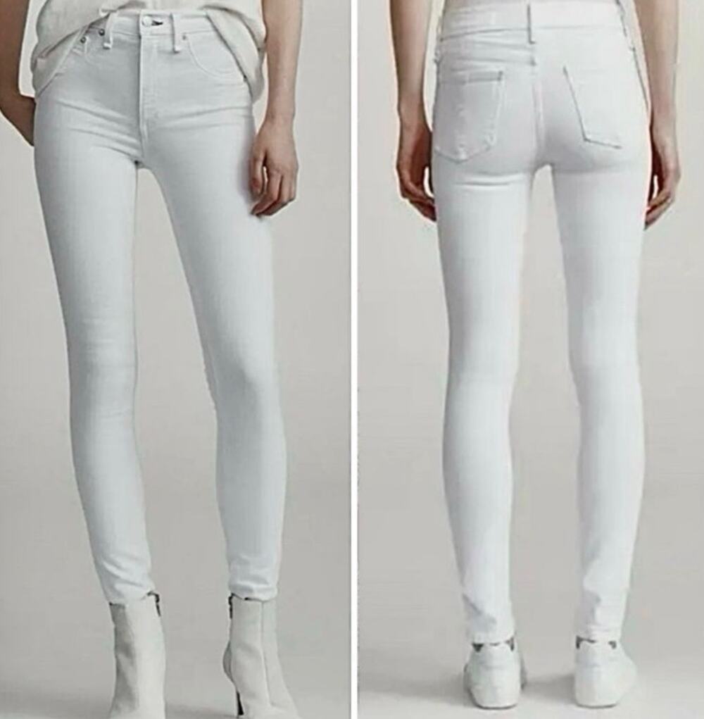 🤍 NWT Rag & Bone Skinny White Jeans – Size 26 🤍